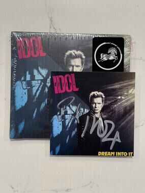 BILLY IDOL Dream Into It CD w/ SIGNED Autographed Art Card IN HAND #4